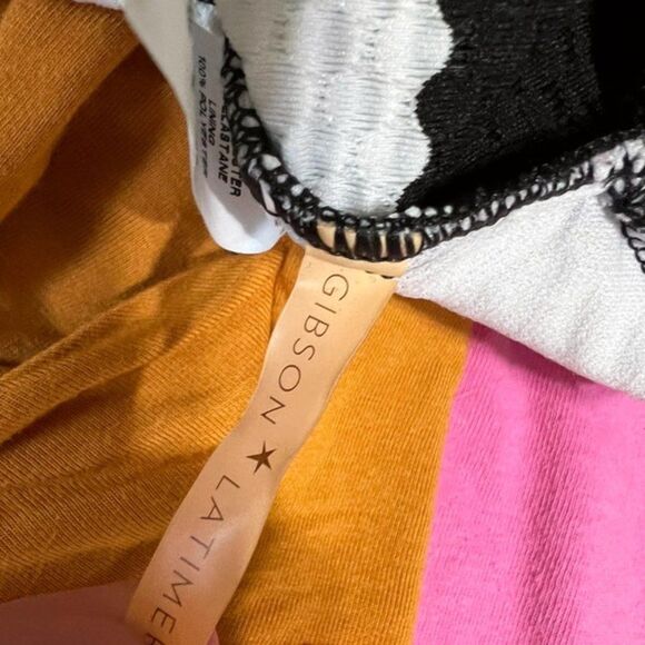 Gibson & Latimer medium black and white crop top - Picture 3 of 4